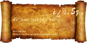 Éles Szilárd névjegykártya